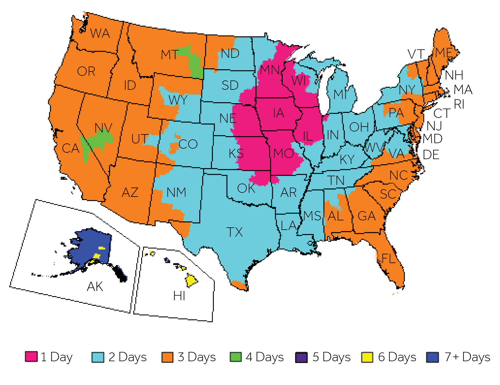 Proper state. Delivery Map. Code Keeper Map.